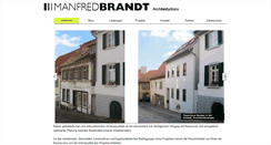 Desktop Screenshot of brandtmanfred.de